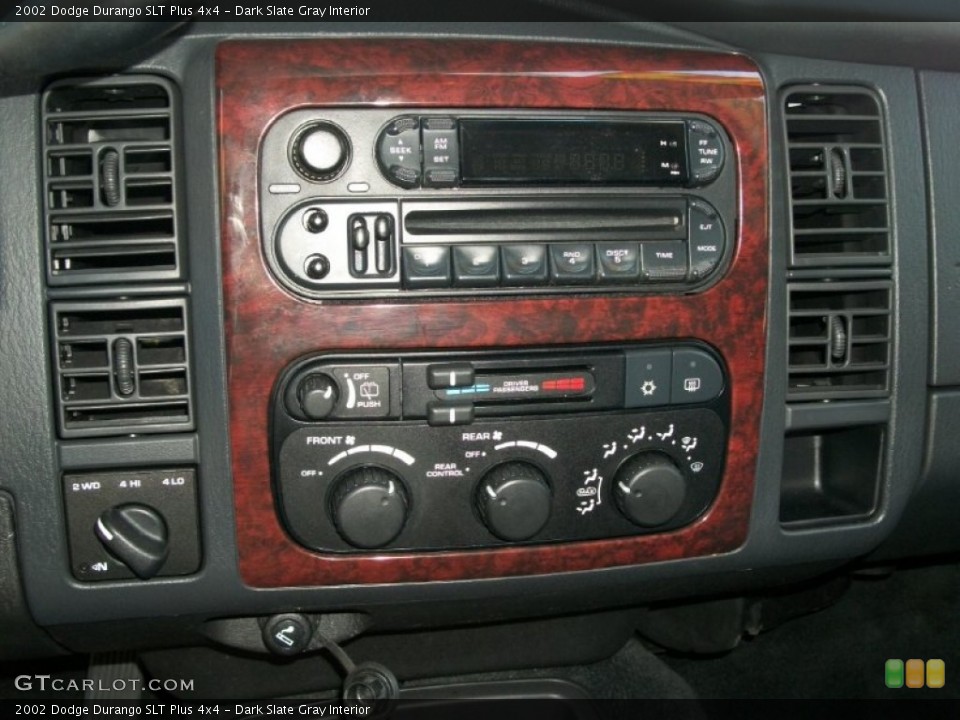 Dark Slate Gray Interior Controls for the 2002 Dodge Durango SLT Plus 4x4 #72098032
