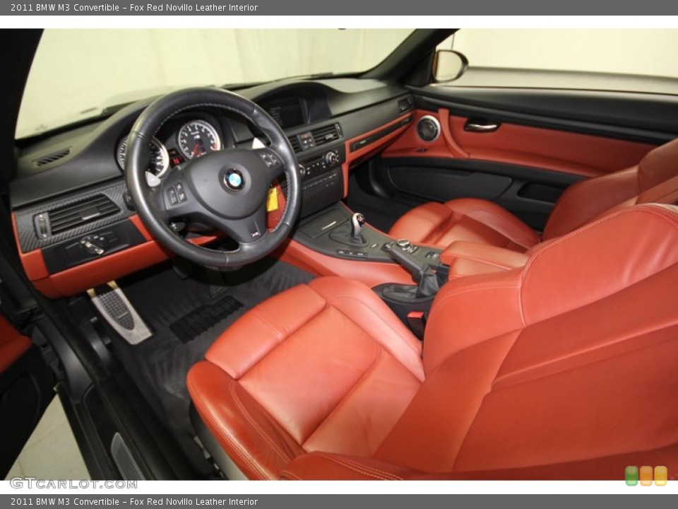 Fox Red Novillo Leather Interior Prime Interior for the 2011 BMW M3 Convertible #72098173