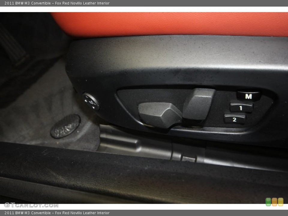 Fox Red Novillo Leather Interior Controls for the 2011 BMW M3 Convertible #72098230