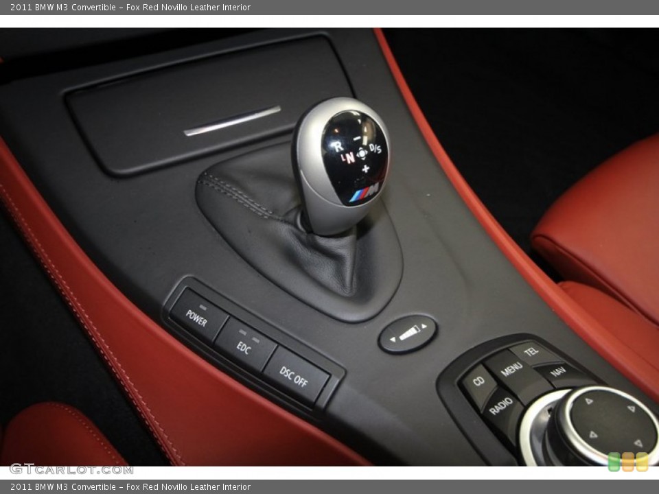 Fox Red Novillo Leather Interior Transmission for the 2011 BMW M3 Convertible #72098284