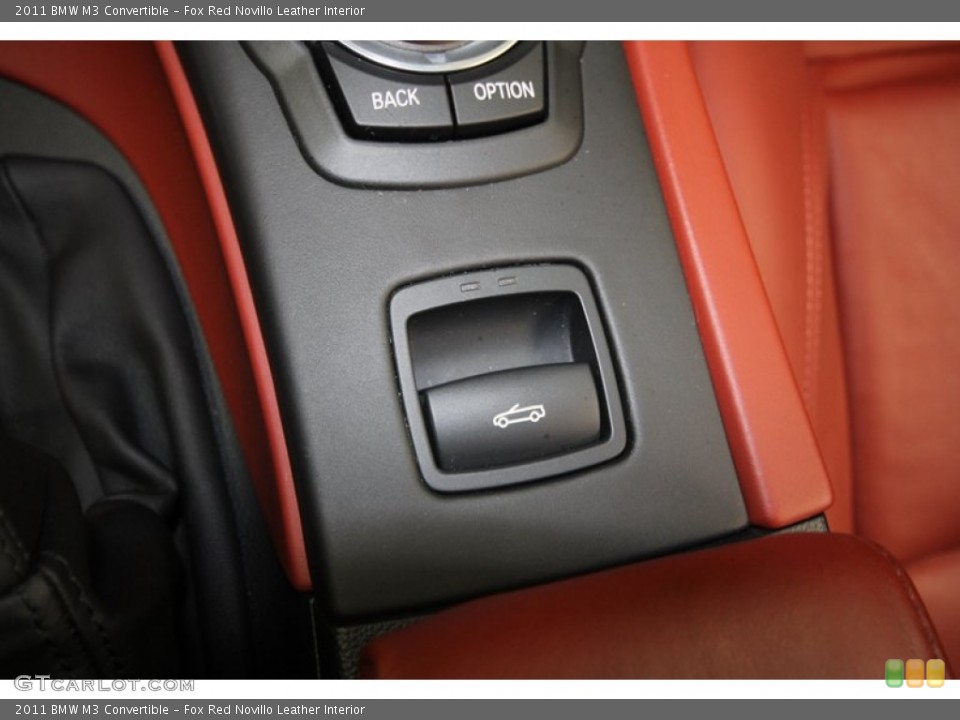 Fox Red Novillo Leather Interior Controls for the 2011 BMW M3 Convertible #72098308