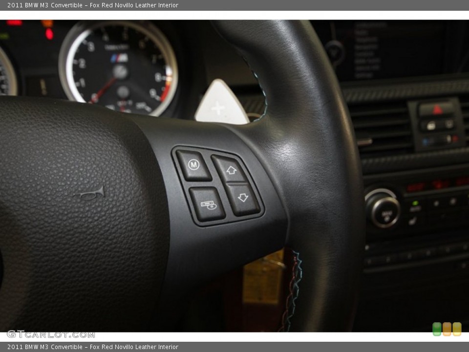 Fox Red Novillo Leather Interior Controls for the 2011 BMW M3 Convertible #72098350