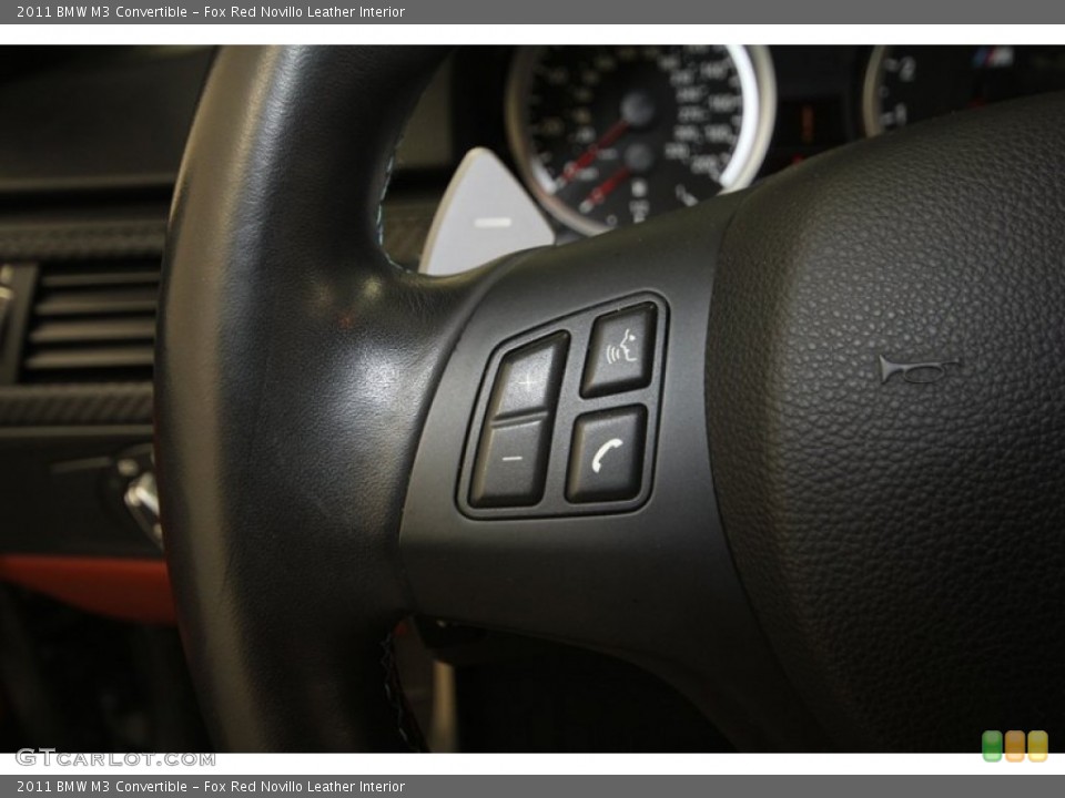 Fox Red Novillo Leather Interior Controls for the 2011 BMW M3 Convertible #72098368