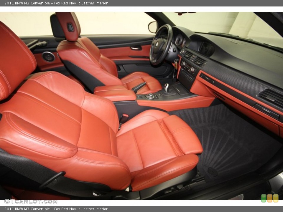 Fox Red Novillo Leather Interior Photo for the 2011 BMW M3 Convertible #72098425