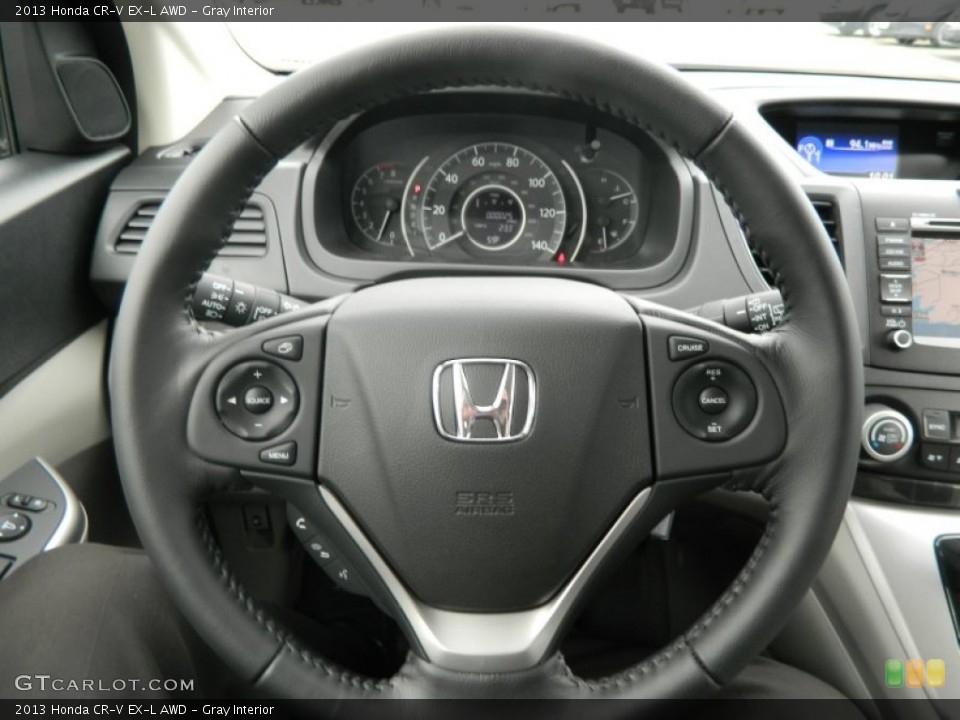 Gray Interior Steering Wheel for the 2013 Honda CR-V EX-L AWD #72098785