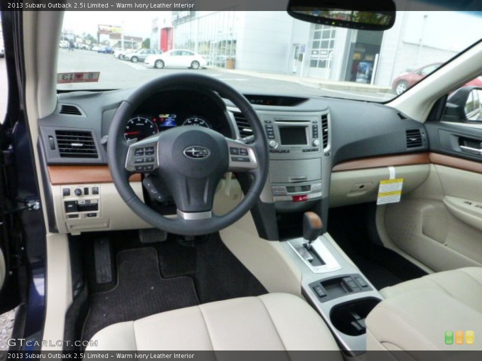 Warm Ivory Leather Interior Prime Interior for the 2013 Subaru Outback 2.5i Limited #72100384