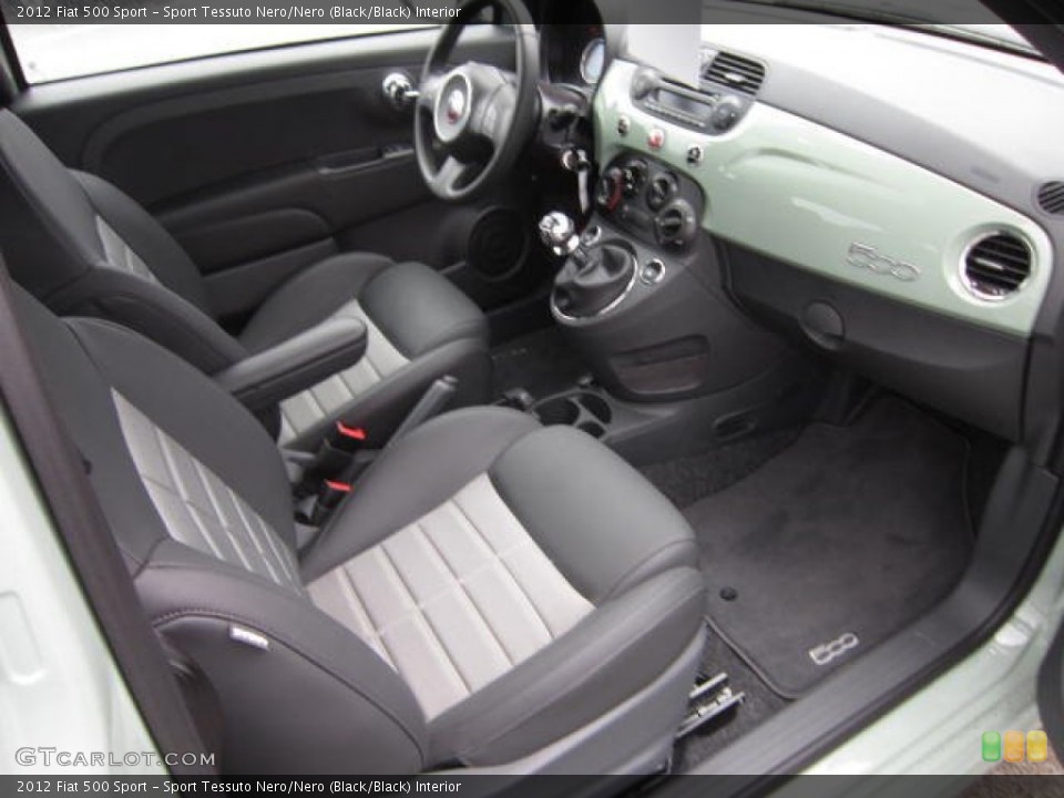 Sport Tessuto Nero/Nero (Black/Black) Interior Photo for the 2012 Fiat 500 Sport #72103719