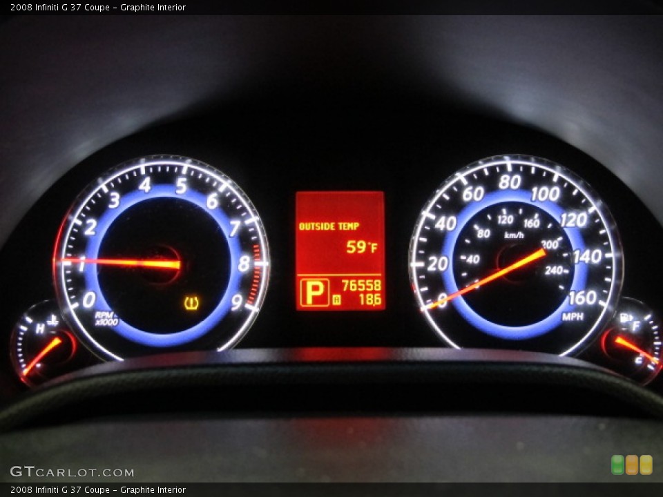 Graphite Interior Gauges for the 2008 Infiniti G 37 Coupe #72105105