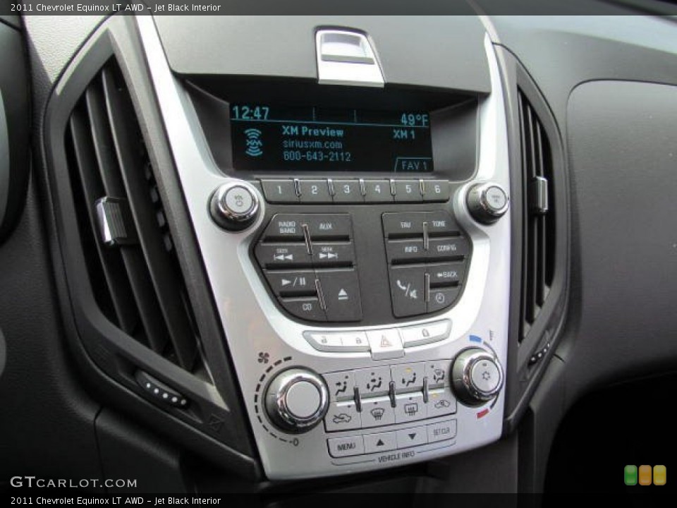 Jet Black Interior Controls for the 2011 Chevrolet Equinox LT AWD #72106461