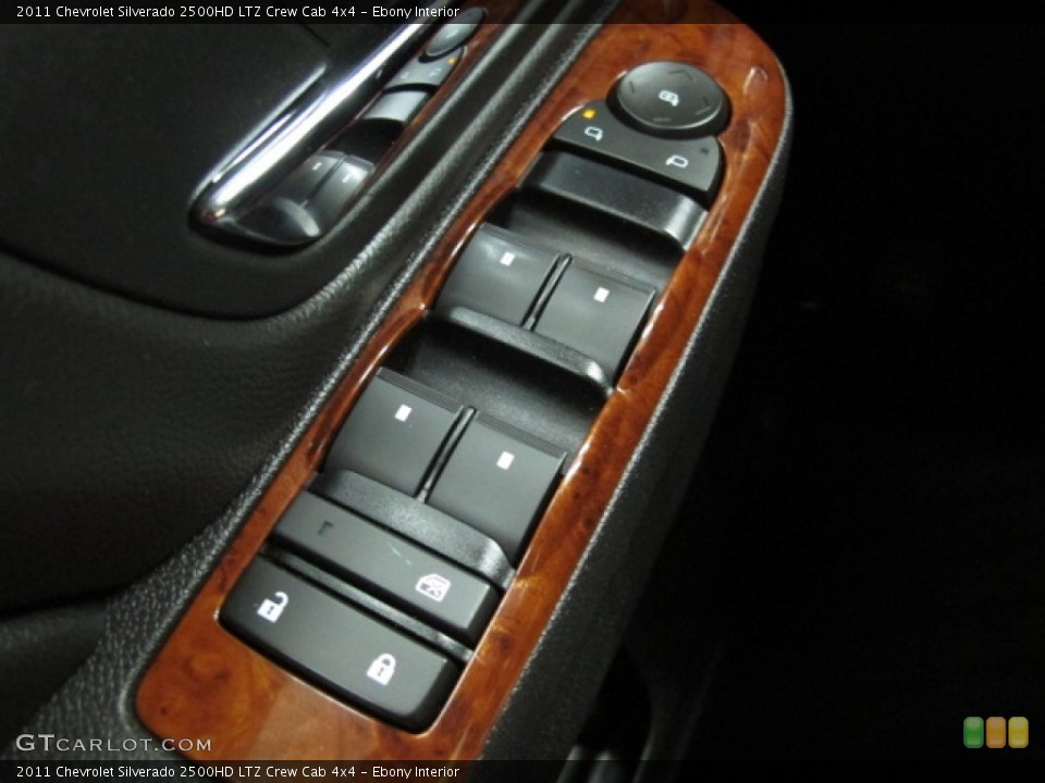 Ebony Interior Controls for the 2011 Chevrolet Silverado 2500HD LTZ Crew Cab 4x4 #72107690