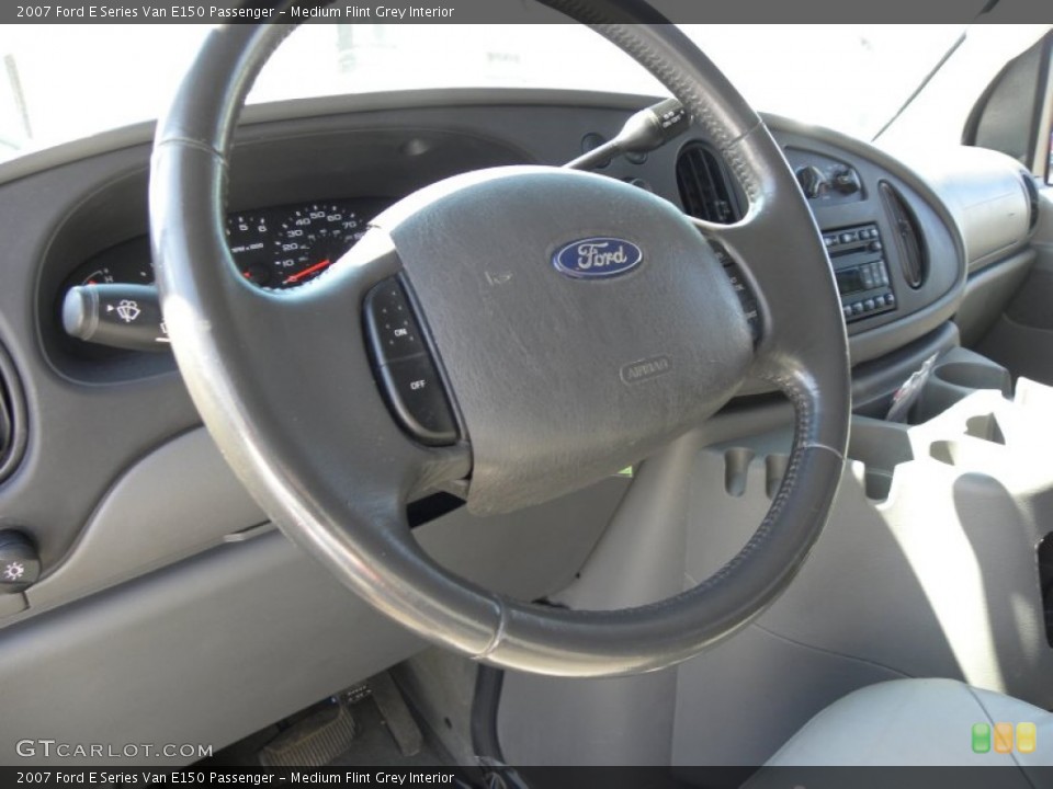 Medium Flint Grey Interior Steering Wheel for the 2007 Ford E Series Van E150 Passenger #72108888
