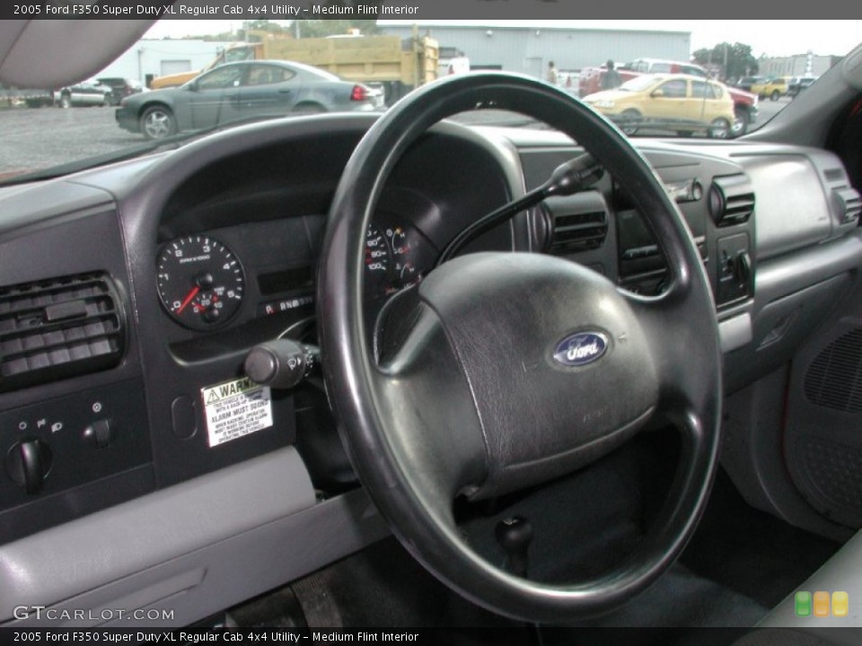 Medium Flint Interior Steering Wheel for the 2005 Ford F350 Super Duty XL Regular Cab 4x4 Utility #72110172