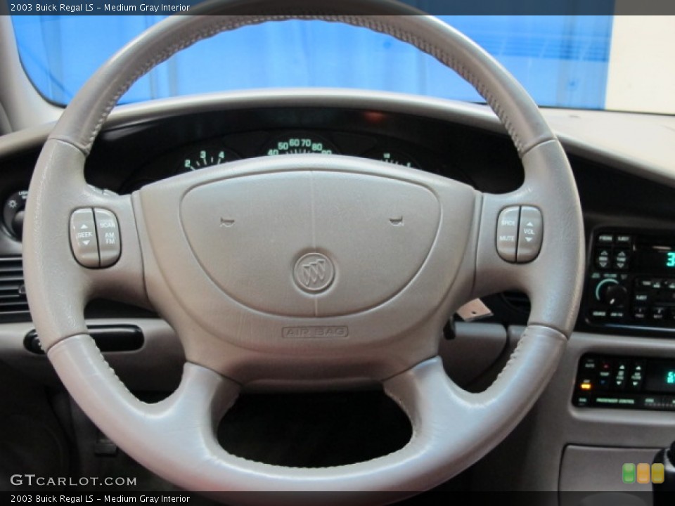 Medium Gray Interior Steering Wheel for the 2003 Buick Regal LS #72111243