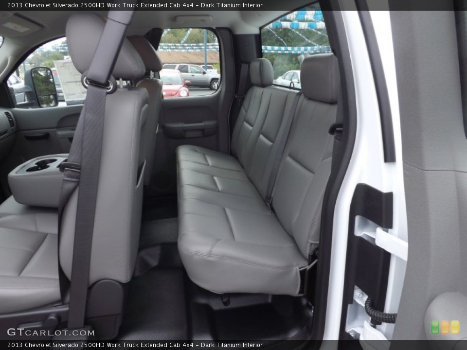 Dark Titanium Interior Rear Seat for the 2013 Chevrolet Silverado 2500HD Work Truck Extended Cab 4x4 #72121590