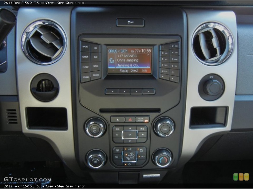 Steel Gray Interior Controls for the 2013 Ford F150 XLT SuperCrew #72126015