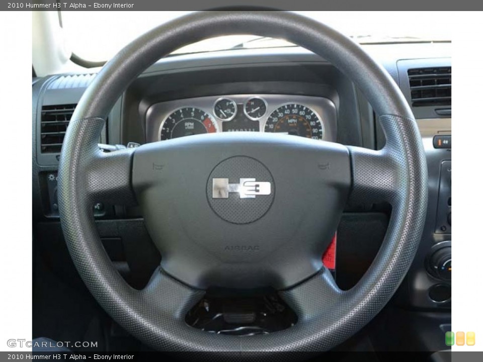 Ebony Interior Steering Wheel for the 2010 Hummer H3 T Alpha #72126878