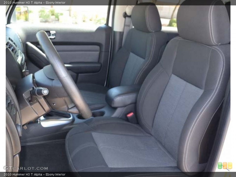 Ebony Interior Front Seat for the 2010 Hummer H3 T Alpha #72126918