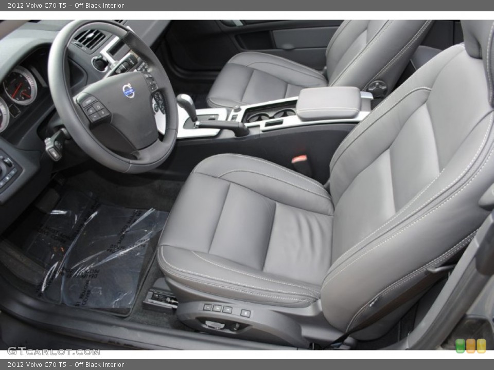 Off Black Interior Front Seat for the 2012 Volvo C70 T5 #72127518