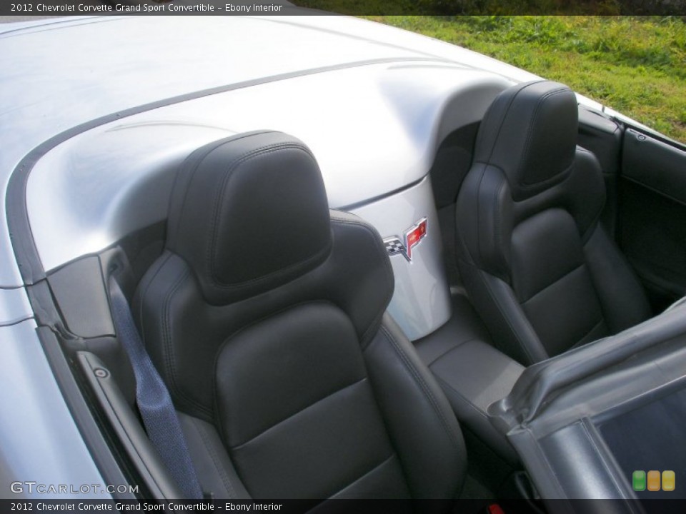 Ebony Interior Photo for the 2012 Chevrolet Corvette Grand Sport Convertible #72127691