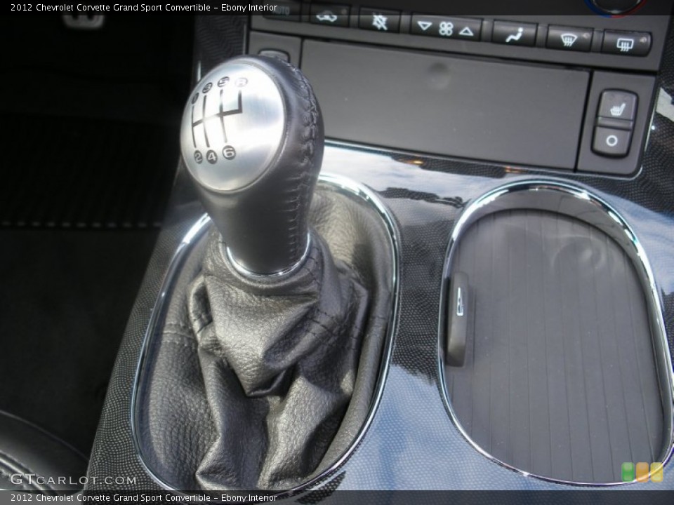 Ebony Interior Transmission for the 2012 Chevrolet Corvette Grand Sport Convertible #72127860