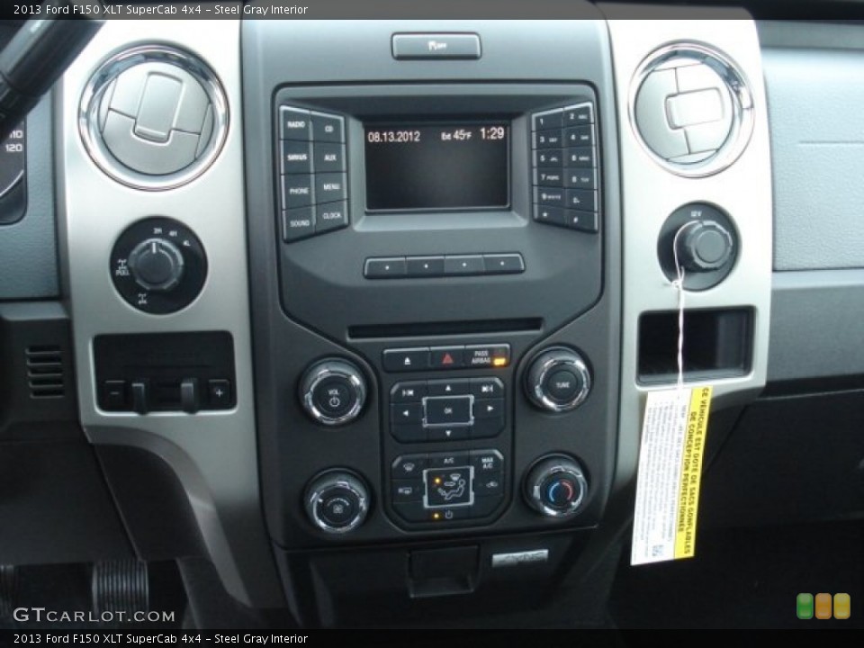 Steel Gray Interior Controls for the 2013 Ford F150 XLT SuperCab 4x4 #72129660