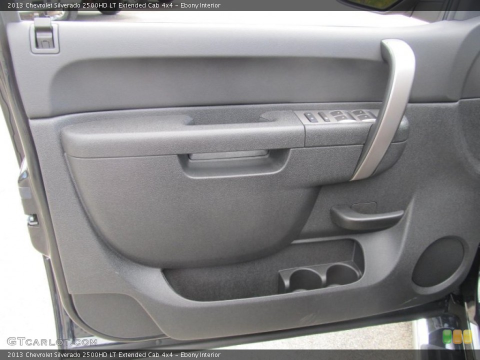 Ebony Interior Door Panel for the 2013 Chevrolet Silverado 2500HD LT Extended Cab 4x4 #72137328