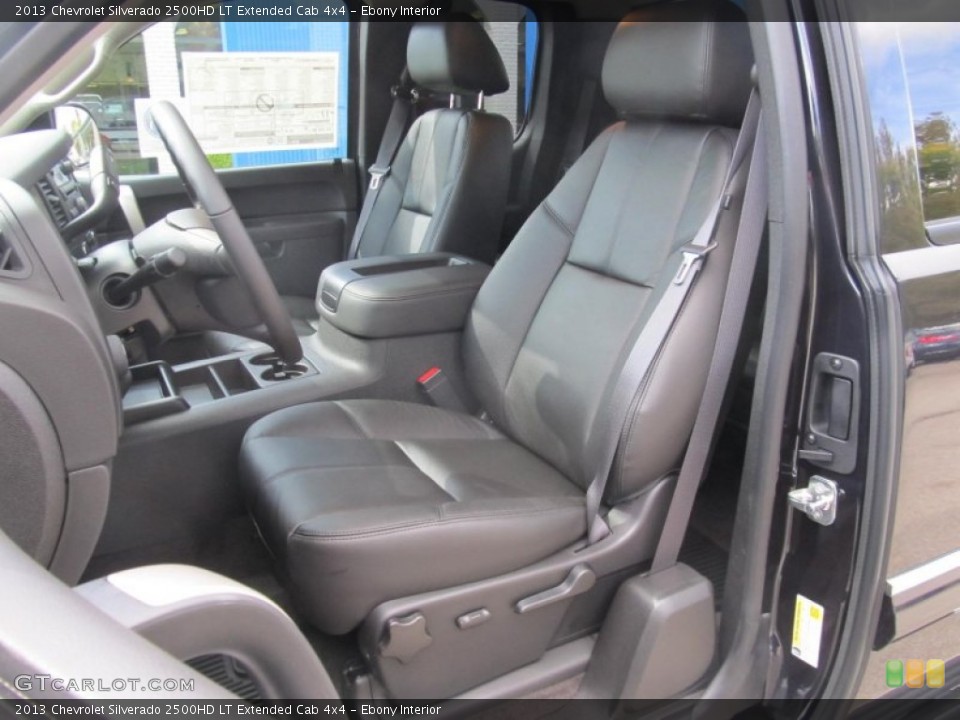 Ebony Interior Front Seat for the 2013 Chevrolet Silverado 2500HD LT Extended Cab 4x4 #72137355