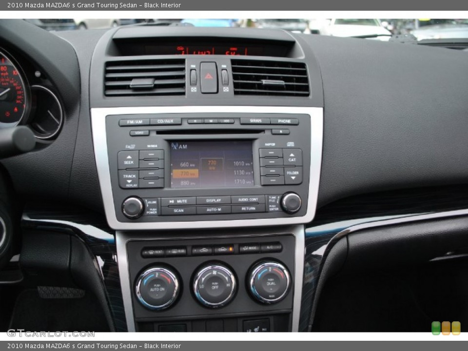Black Interior Controls for the 2010 Mazda MAZDA6 s Grand Touring Sedan #72137409
