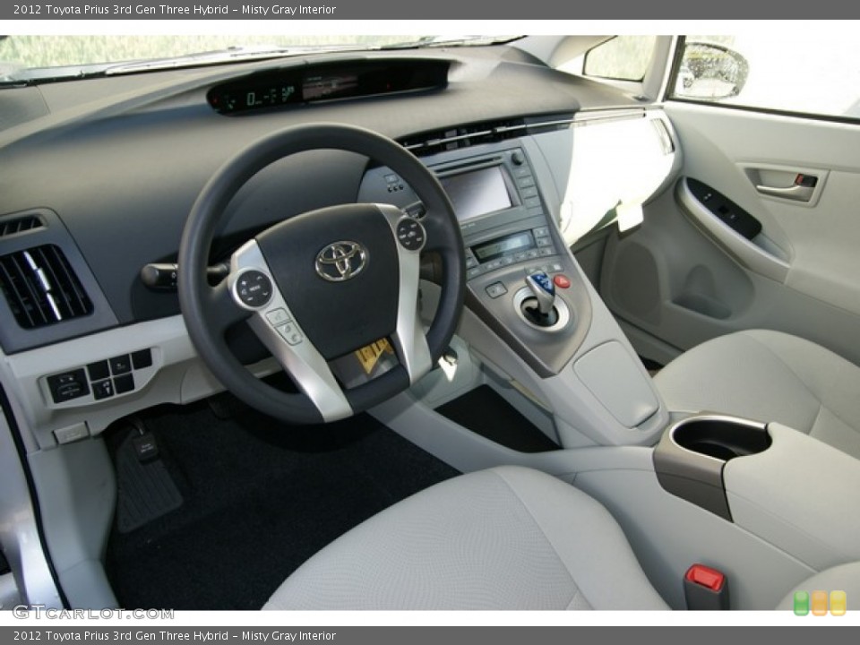 Misty Gray Interior Prime Interior for the 2012 Toyota Prius 3rd Gen Three Hybrid #72138218