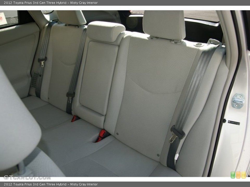Misty Gray Interior Rear Seat for the 2012 Toyota Prius 3rd Gen Three Hybrid #72138263
