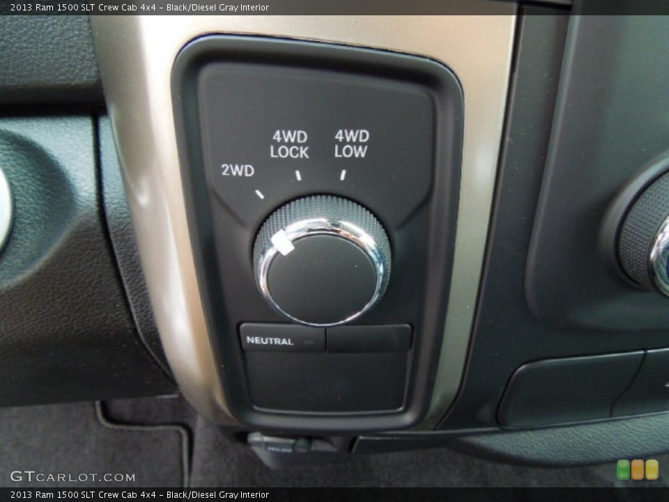 Black/Diesel Gray Interior Controls for the 2013 Ram 1500 SLT Crew Cab 4x4 #72143126