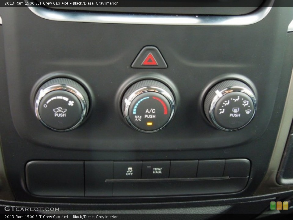 Black/Diesel Gray Interior Controls for the 2013 Ram 1500 SLT Crew Cab 4x4 #72143152