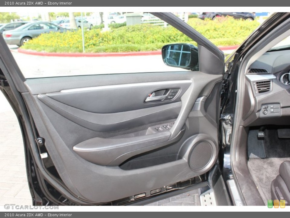 Ebony Interior Door Panel for the 2010 Acura ZDX AWD #72144606
