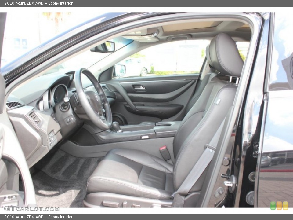 Ebony Interior Front Seat for the 2010 Acura ZDX AWD #72144627