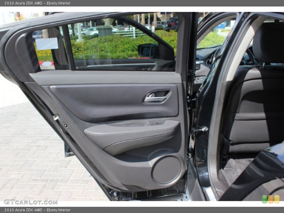 Ebony Interior Door Panel for the 2010 Acura ZDX AWD #72144654