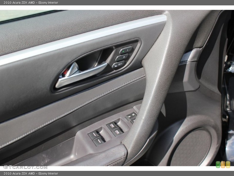 Ebony Interior Controls for the 2010 Acura ZDX AWD #72144708
