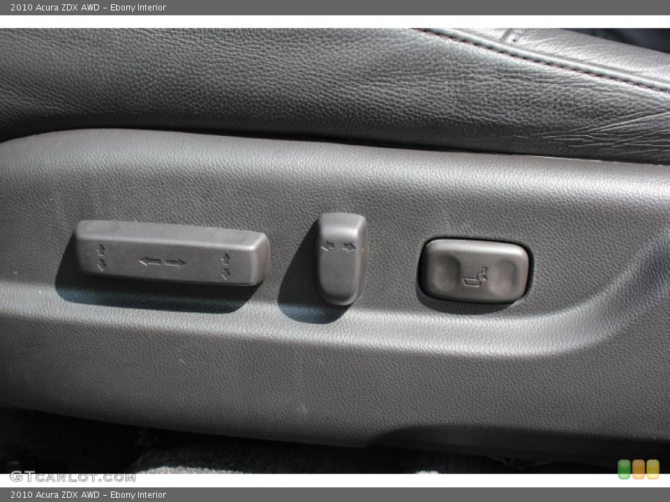 Ebony Interior Controls for the 2010 Acura ZDX AWD #72144756