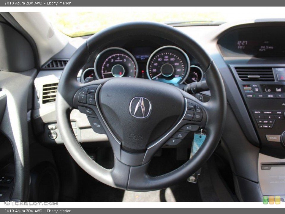 Ebony Interior Steering Wheel for the 2010 Acura ZDX AWD #72144807