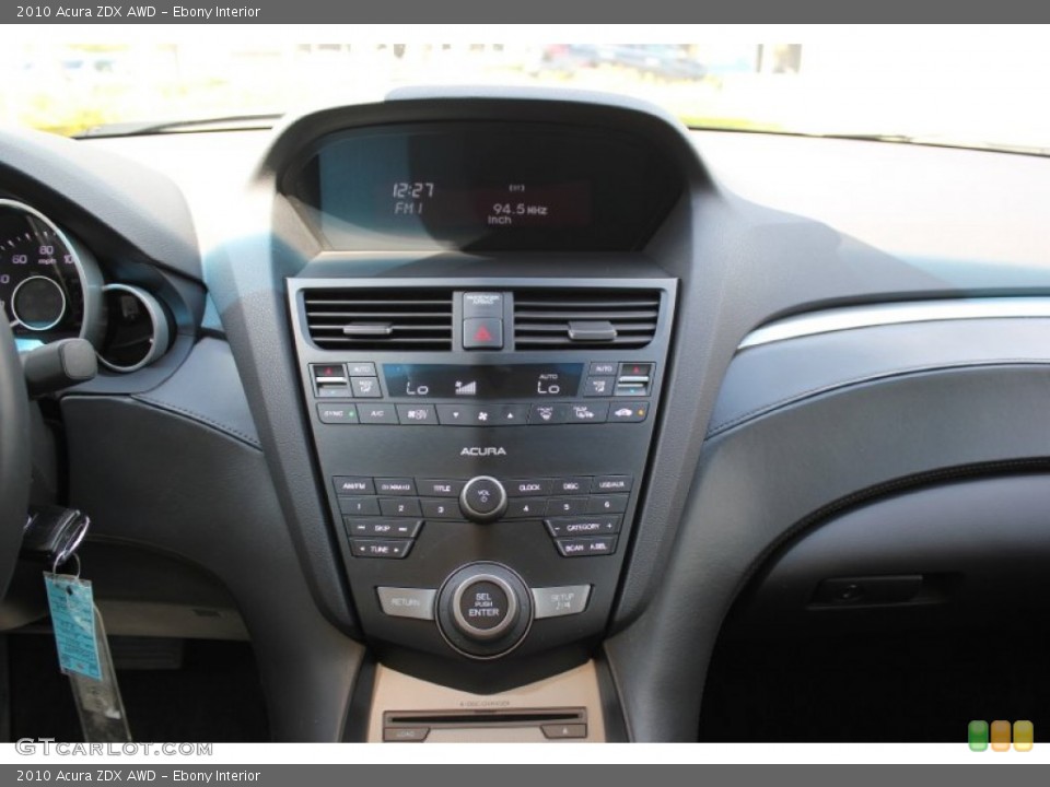 Ebony Interior Controls for the 2010 Acura ZDX AWD #72144828