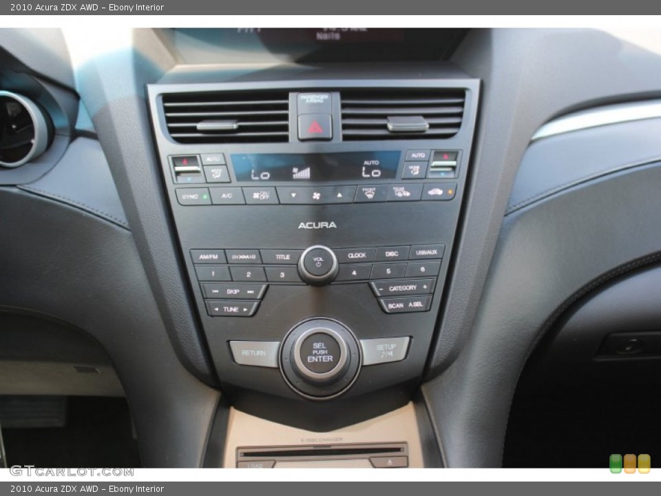 Ebony Interior Controls for the 2010 Acura ZDX AWD #72144864