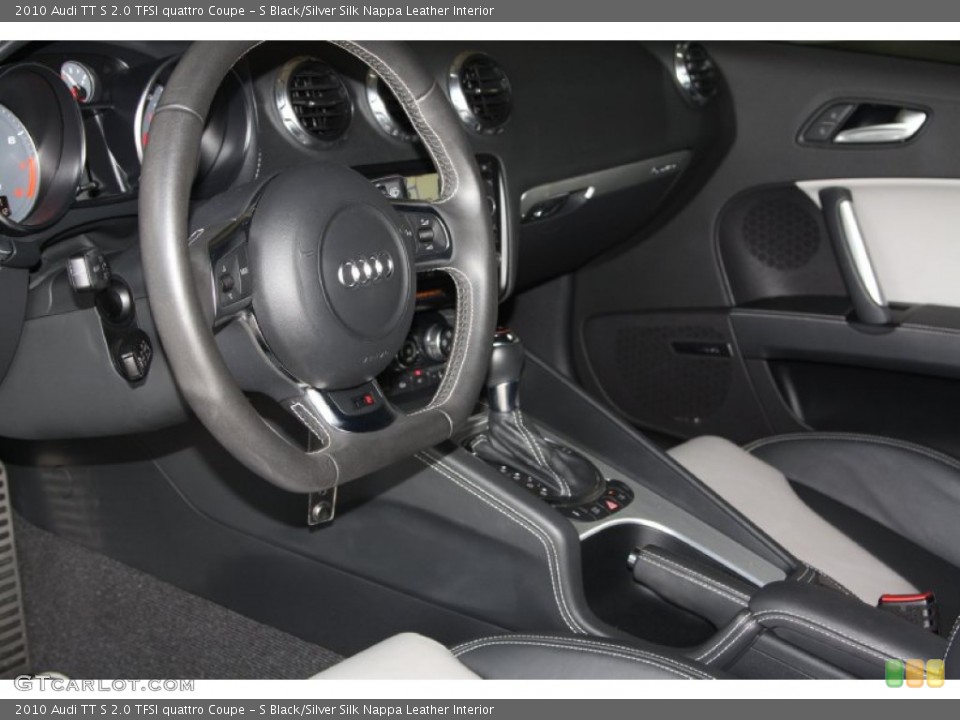 S Black/Silver Silk Nappa Leather Interior Dashboard for the 2010 Audi TT S 2.0 TFSI quattro Coupe #72144921