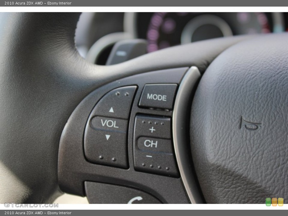 Ebony Interior Controls for the 2010 Acura ZDX AWD #72144994
