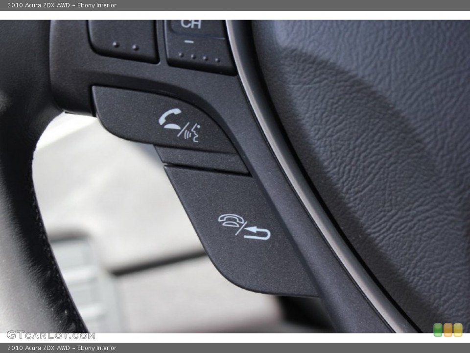 Ebony Interior Controls for the 2010 Acura ZDX AWD #72145026
