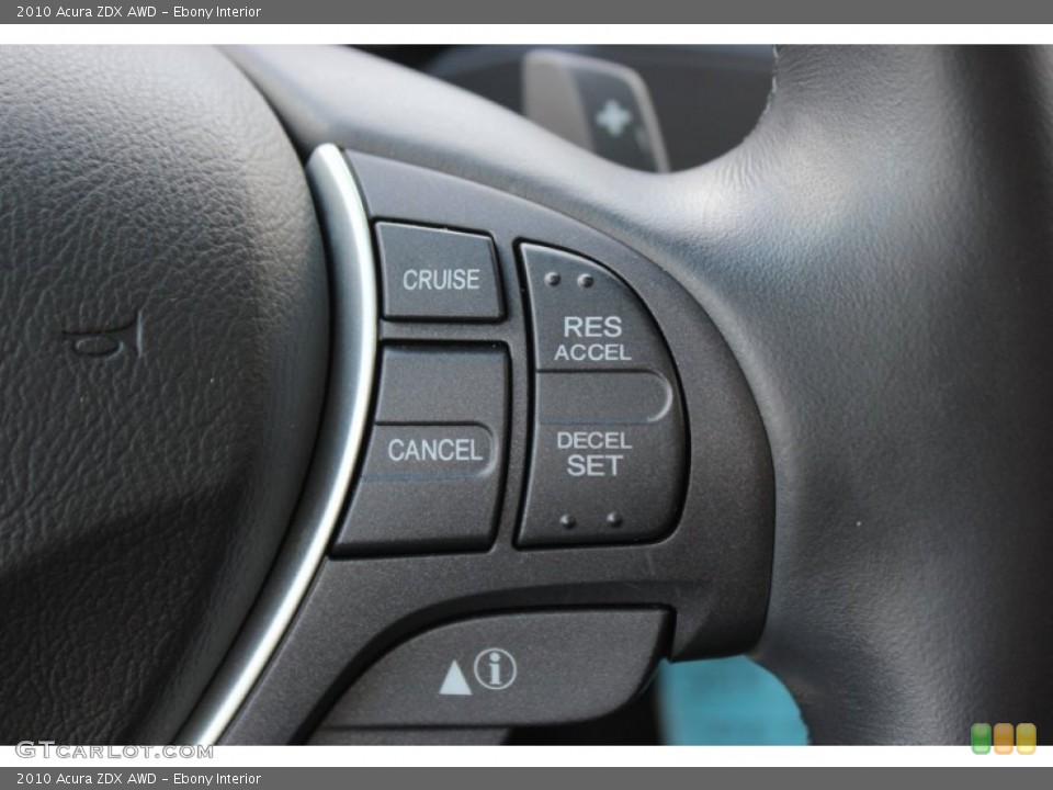 Ebony Interior Controls for the 2010 Acura ZDX AWD #72145050