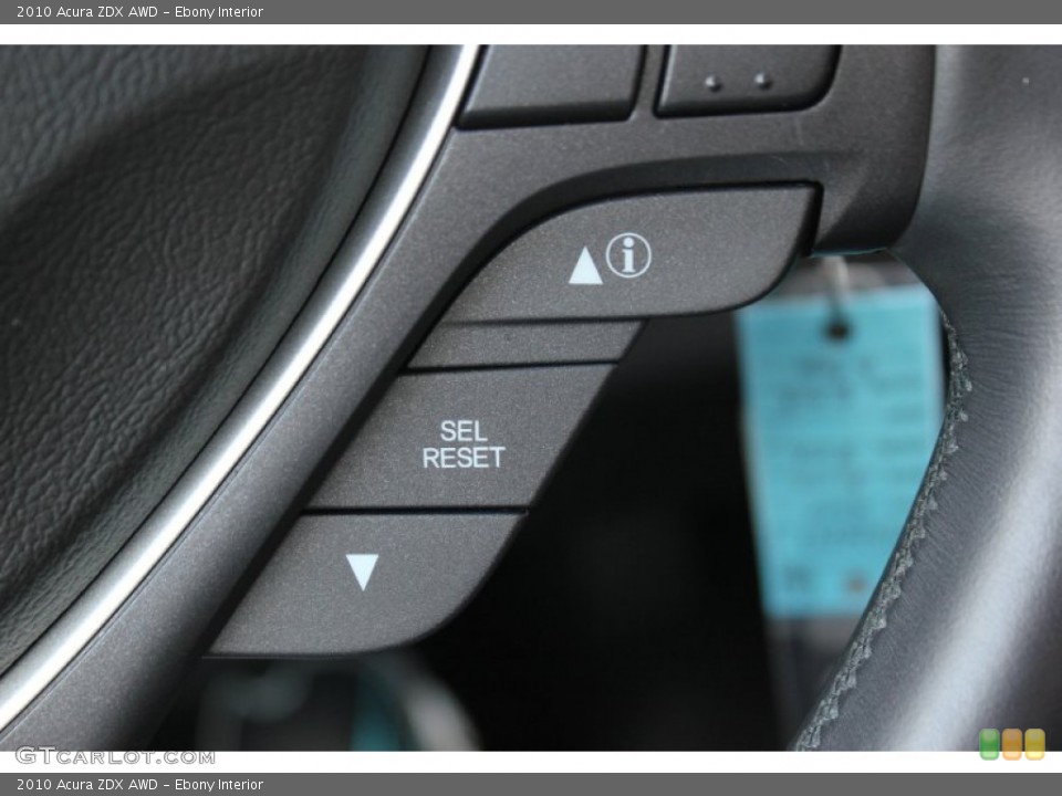 Ebony Interior Controls for the 2010 Acura ZDX AWD #72145071