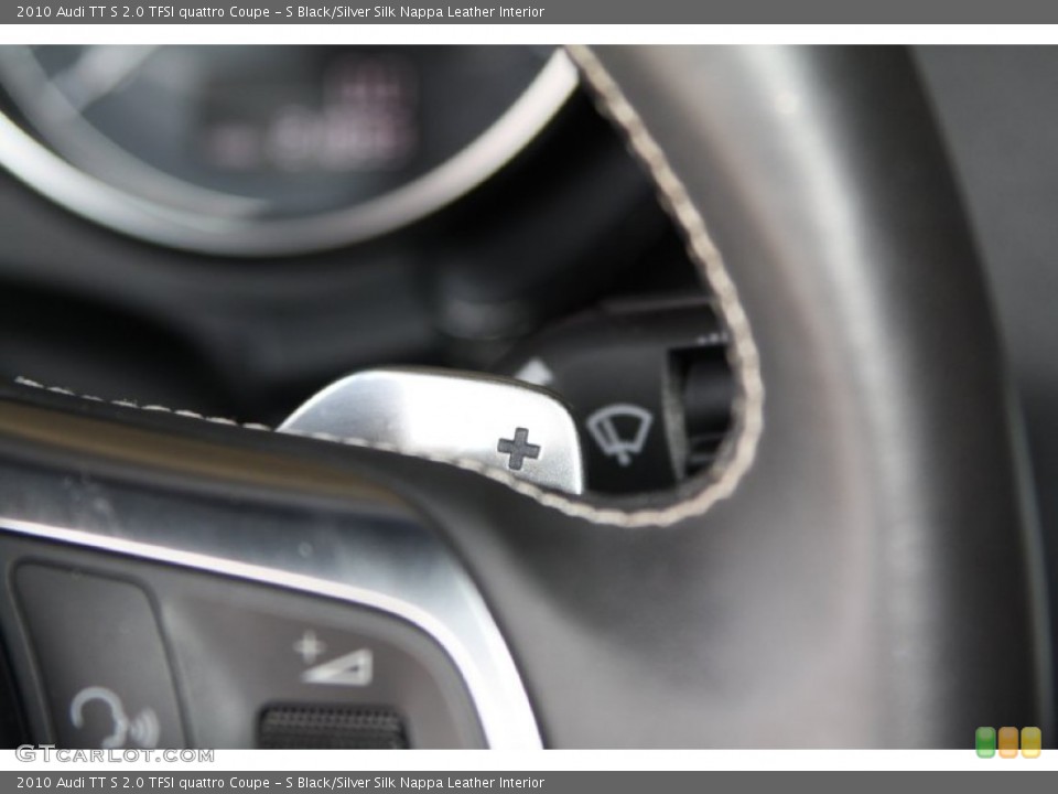 S Black/Silver Silk Nappa Leather Interior Controls for the 2010 Audi TT S 2.0 TFSI quattro Coupe #72145131
