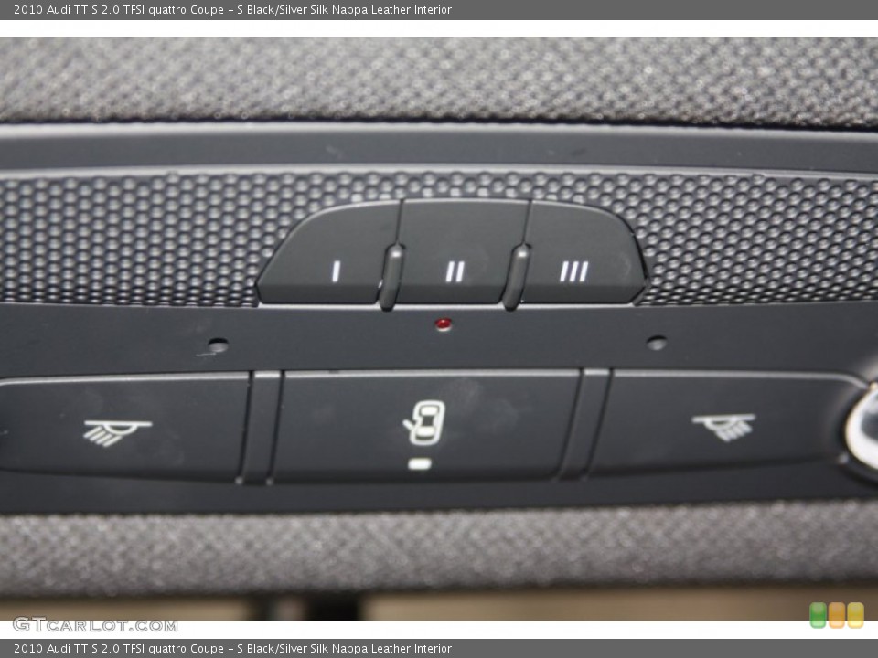 S Black/Silver Silk Nappa Leather Interior Controls for the 2010 Audi TT S 2.0 TFSI quattro Coupe #72145329