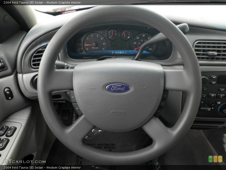 Medium Graphite Interior Steering Wheel for the 2004 Ford Taurus SES Sedan #72145704