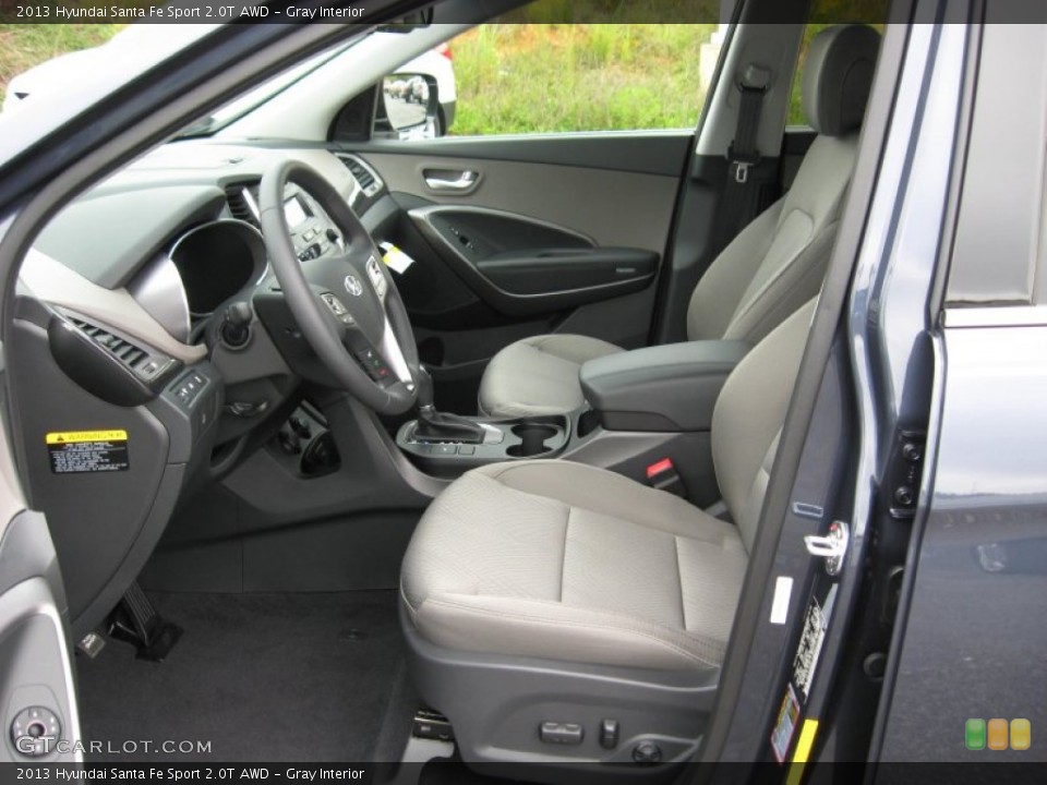 Gray Interior Photo for the 2013 Hyundai Santa Fe Sport 2.0T AWD #72145917