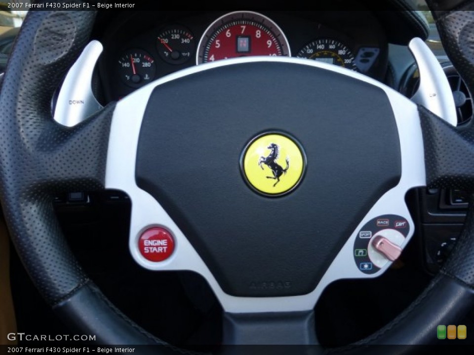 Beige Interior Steering Wheel for the 2007 Ferrari F430 Spider F1 #72146343
